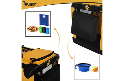 Geantă de transport pliabilă pentru animale – 60 × 42 × 44 cm