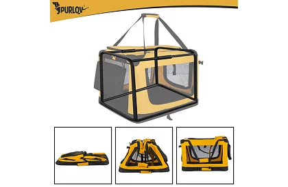 Geantă de transport pliabilă pentru animale – 60 × 42 × 44 cm