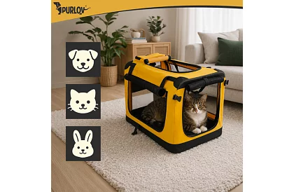 Geantă de transport pliabilă pentru animale – 60 × 42 × 44 cm