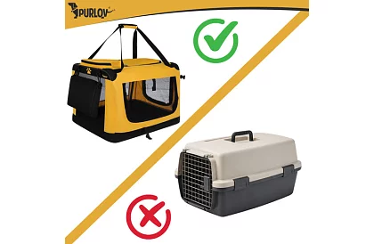 Geantă de transport pliabilă pentru animale – 60 × 42 × 44 cm