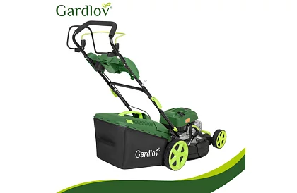 Mașina de tuns iarba pe benzină DriveX PRO cu motor de 196 cm³, 3,4 kW, 51 cm, coș de 60 l