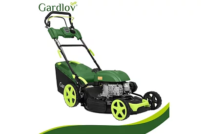 Mașina de tuns iarba pe benzină DriveX PRO cu motor de 196 cm³, 3,4 kW, 51 cm, coș de 60 l