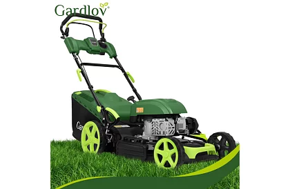 Mașina de tuns iarba pe benzină DriveX PRO cu motor de 196 cm³, 3,4 kW, 51 cm, coș de 60 l