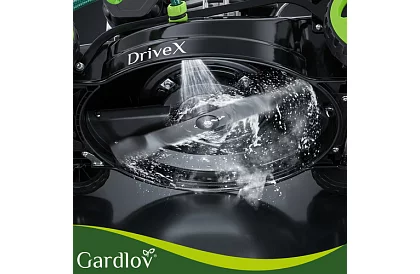 Mașina de tuns iarba pe benzină DriveX PRO cu motor de 196 cm³, 3,4 kW, 51 cm, coș de 60 l