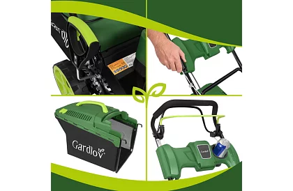 Mașina de tuns iarba pe benzină DriveX PRO cu motor de 196 cm³, 3,4 kW, 51 cm, coș de 60 l