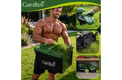 Mașina de tuns iarba pe benzină DriveX PRO cu motor de 196 cm³, 3,4 kW, 51 cm, coș de 60 l