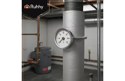 Termometru rotundă de contact până la 120 °C