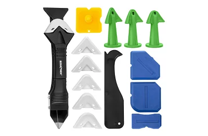 Set de spatule, raclete pentru aplicarea și îndepărtarea materialelor de rosturi