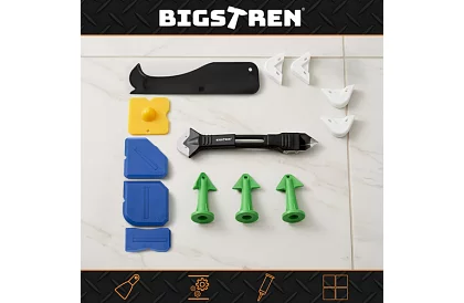 Set de spatule, raclete pentru aplicarea și îndepărtarea materialelor de rosturi