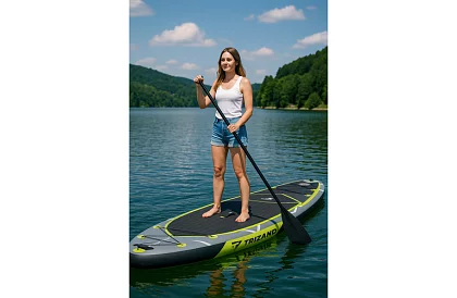 Paddleboard 350 cm - placă cu pagină, scaun, pompă și set de accesorii