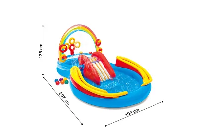 Teren de joacă gonflabil pentru apă 297 x 193 x 135 cm - I57453NP