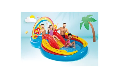 Teren de joacă gonflabil pentru apă 297 x 193 x 135 cm - I57453NP