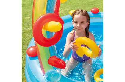 Teren de joacă gonflabil pentru apă 297 x 193 x 135 cm - I57453NP