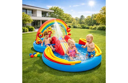 Teren de joacă gonflabil pentru apă 297 x 193 x 135 cm - I57453NP