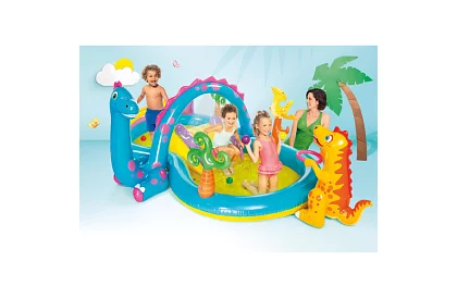 Teren de joacă acvatic 302 × 229 × 112 cm – Dinoland I57135NP