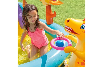 Teren de joacă acvatic 302 × 229 × 112 cm – Dinoland I57135NP