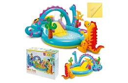 Teren de joacă acvatic 302 × 229 × 112 cm – Dinoland I57135NP