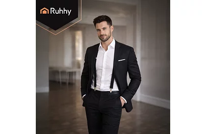 Bărbați elastici bretele – bretele negre cu lățimea de 3,5 cm