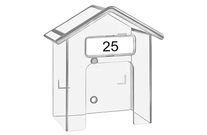 Capac de protecție pentru soneria de la ușă