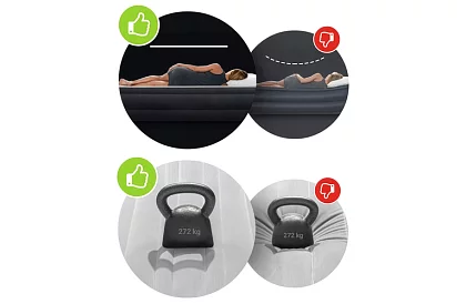 Saltea gonflabilă din catifea 137 × 191 × 25 cm – Dura-Beam