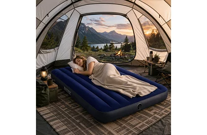 Saltea gonflabilă din catifea 137 × 191 × 25 cm – Dura-Beam