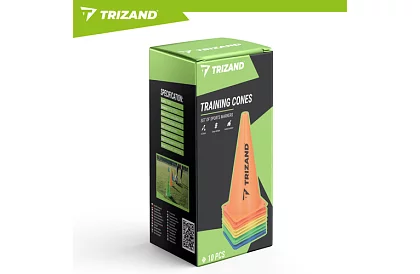 Conuri de antrenament colorate 23 cm – set de 10 buc.
