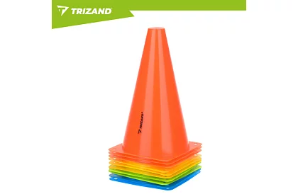 Conuri de antrenament colorate 23 cm – set de 10 buc.