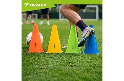 Conuri de antrenament colorate 23 cm – set de 10 buc.