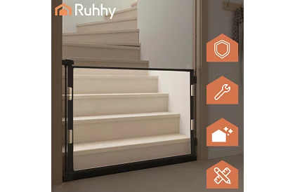 Rulou de siguranță retractabilă pentru uși – gri - 160 cm