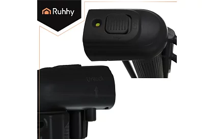 Rulou de siguranță retractabilă pentru uși – gri - 160 cm