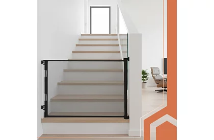 Rulou de siguranță retractabilă pentru uși – gri - 160 cm