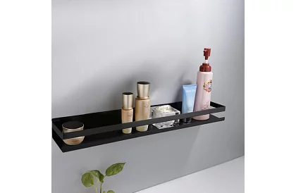 Raft de baie - negru - 50 cm