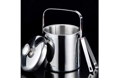 Recipient de gheață 1,3 litri – găleată cu capac și clești