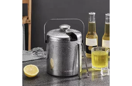 Recipient de gheață 1,3 litri – găleată cu capac și clești