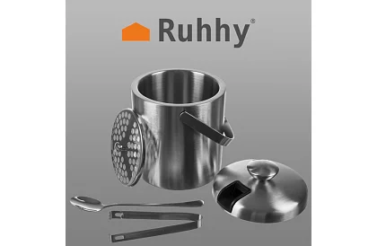 Recipient de gheață 1,3 litri – găleată cu capac și clești