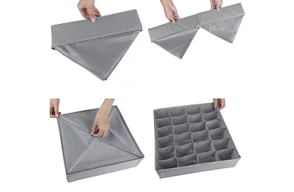 Organizatoare pentru sertare de lenjerie intimă – set de 4 bucăți