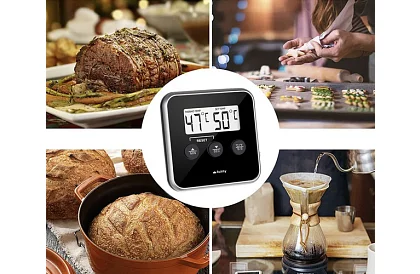 Termometru digital de bucătărie cu sondă