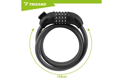 Zăvor de cod din oțel 120 cm – pentru bicicletă și echipament