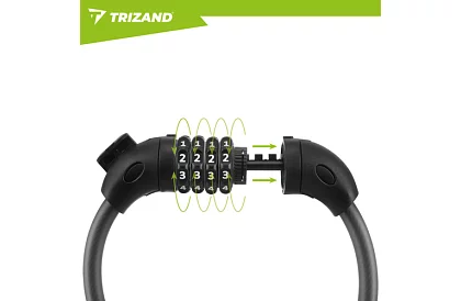 Zăvor de cod din oțel 120 cm – pentru bicicletă și echipament