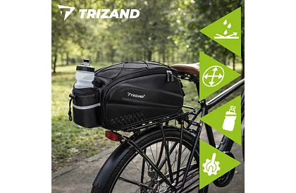 Geantă pentru suportul din spate 10 l – geantă de bicicletă impermeabilă 39 × 20 × 15 cm