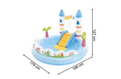 Teren de joacă gonflabil pentru apă 196x178x127 cm - Castel I56148NP