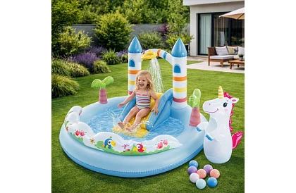 Teren de joacă gonflabil pentru apă 196x178x127 cm - Castel I56148NP