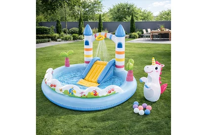 Teren de joacă gonflabil pentru apă 196x178x127 cm - Castel I56148NP
