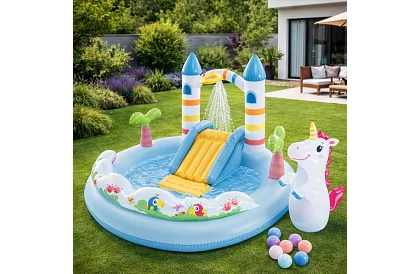 Teren de joacă gonflabil pentru apă 196x178x127 cm - Castel I56148NP