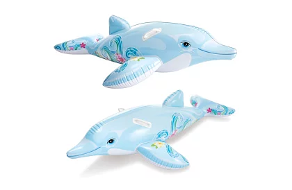 Saltea gonflabilă pentru copii - delfin 175 x 66 cm, 2 mânere, I58535NP