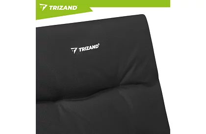 Scaun de camping pliabil tapițat 59x70x91 cm - negru