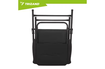 Scaun de camping pliabil tapițat 59x70x91 cm - negru