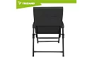 Scaun de camping pliabil tapițat 59x70x91 cm - negru