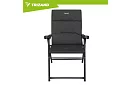 Scaun de camping pliabil tapițat 59x70x91 cm - negru