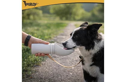 Sticlă pliabilă cu bol - sticlă de călătorie pentru apă 550 ml